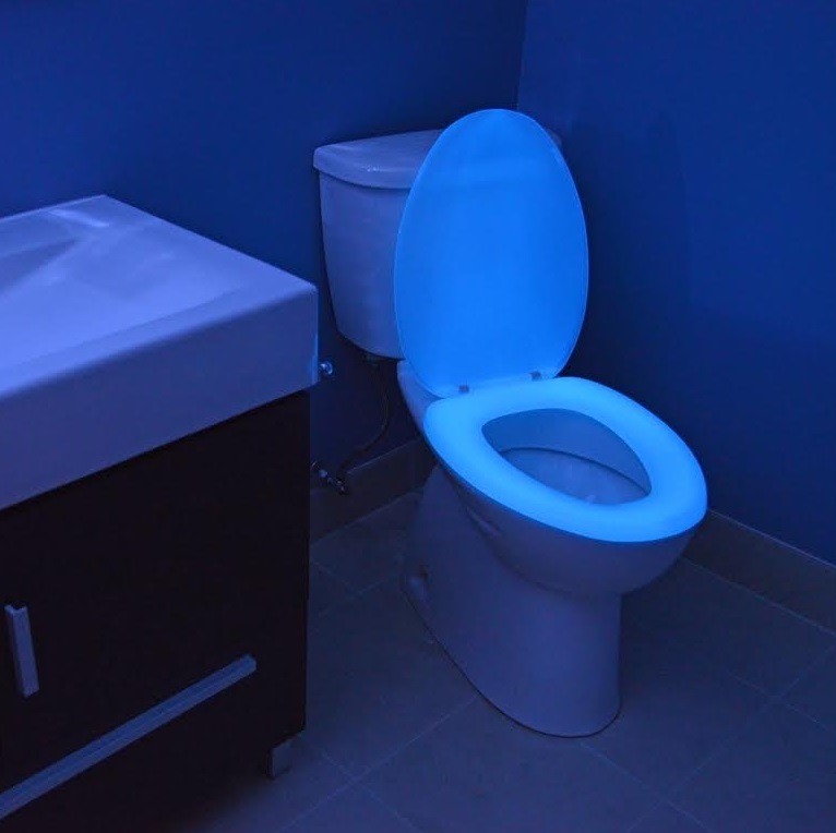 Glow in the dark toilet seat.  Cool toilets, Toilet seat, Toilet